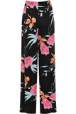Cerise Aqua Floral Print Palazzo Trouser For Women  - Dropwear