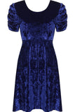 Wine Plus Size Skater Style Velvet Cross Back Dress For Women 22-24 - Dropwear
