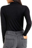 Beige Turtle Neck Long Sleeve Top For Women 12-14 - Dropwear