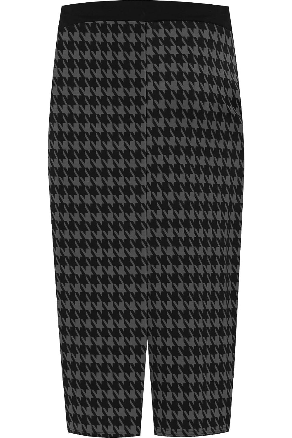 Plus Size Midi Skirt Dogtooth For Women  - Dropwear
