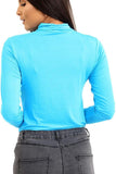 Turtle Neck Long Sleeve Top For Women  - Dropwear