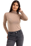 Royal Blue Turtle Neck Long Sleeve Top For Women 12-14 - Dropwear