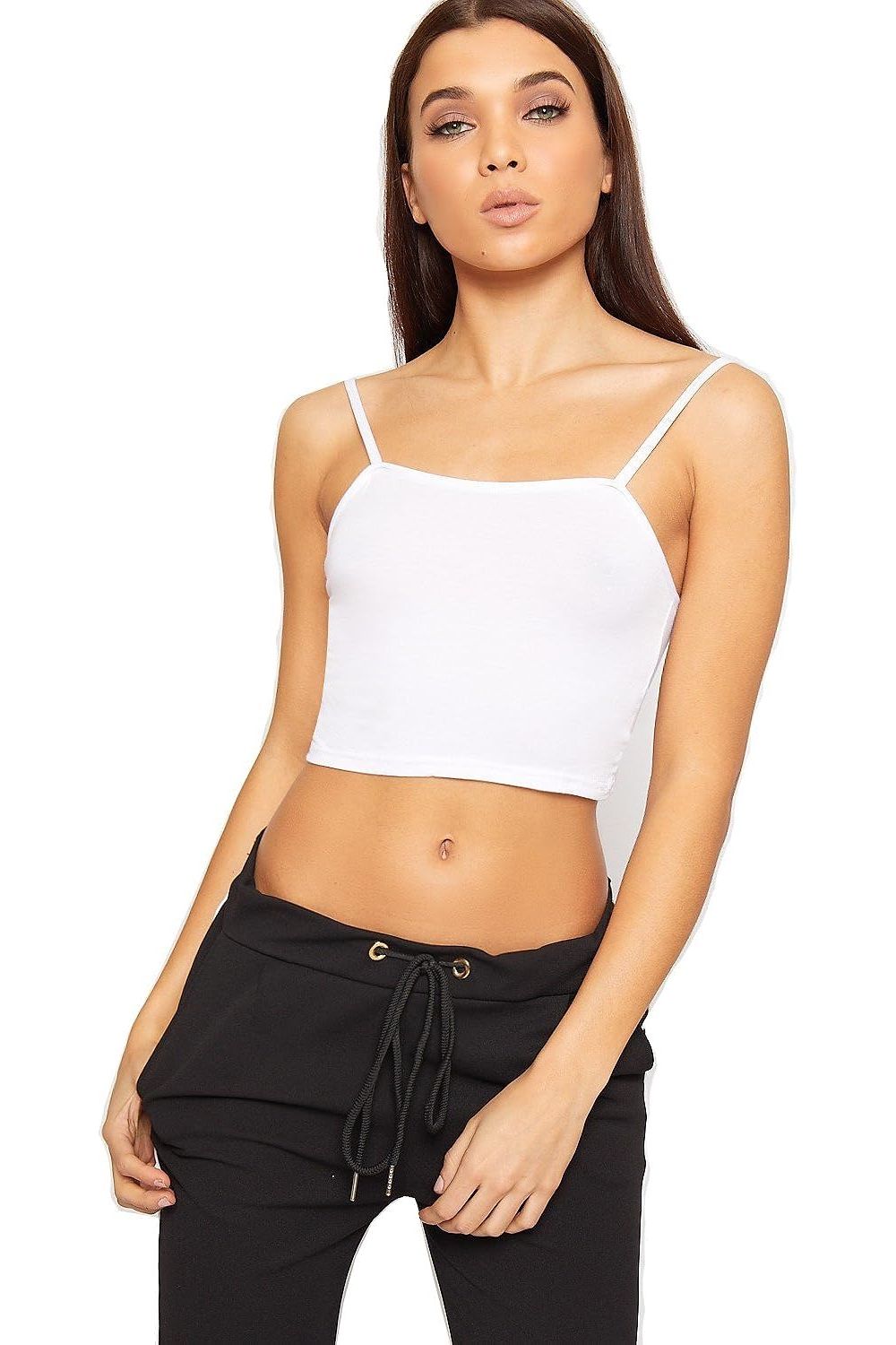 Bralet Crop Stretch Vest Top For Women  - Dropwear