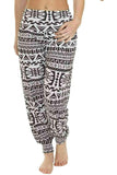 Big Aztec Aztec Print Harem Trouser For Women 8-10 - Dropwear