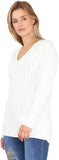 Stone Plus Size Cable Knitted Sweater Top For Women 18-20 - Dropwear