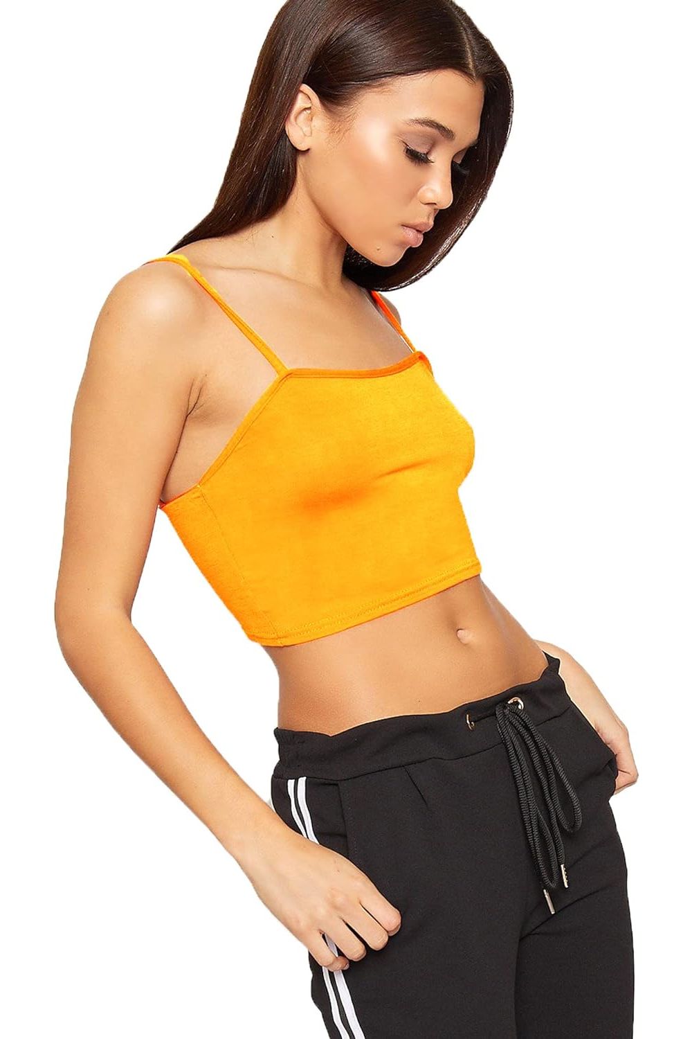 Royal Blue Bralet Crop Stretch Vest Top For Women 8-10 - Dropwear