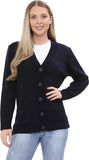 Green Women Knitted Plain Cardigan For Women 8-10 - Dropwear