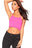 Purple Bralet Crop Stretch Vest Top For Women 8-10 - Dropwear
