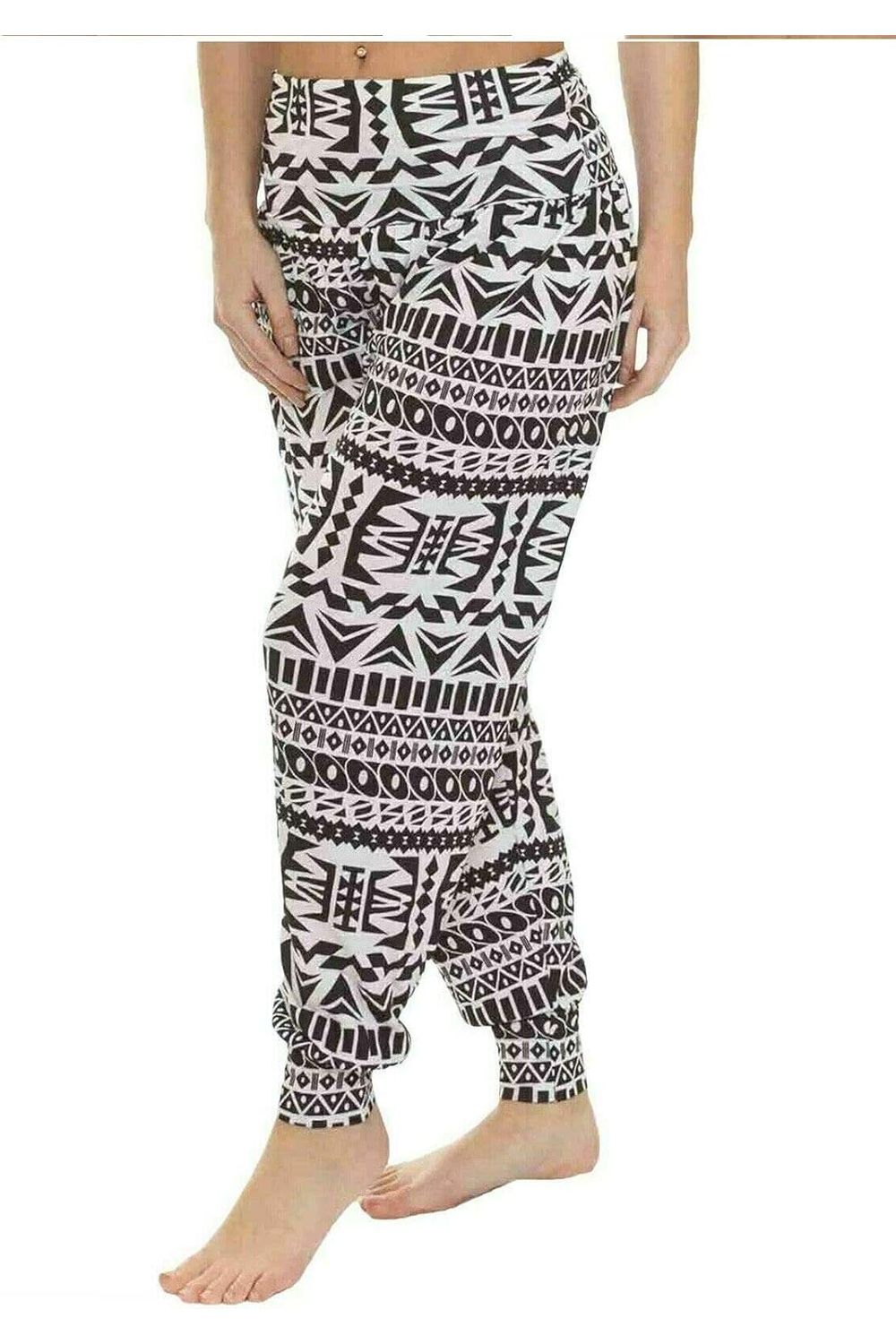 Big Aztec Aztec Print Harem Trouser For Women 12-14 - Dropwear