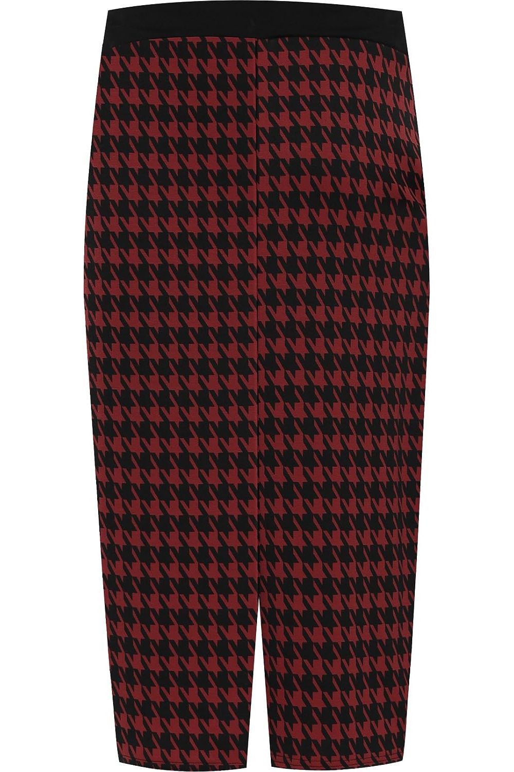 Plus Size Midi Skirt Dogtooth For Women  - Dropwear