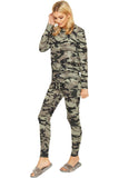 Army Camouflage Print Tracksuit For Women  - Dropwear