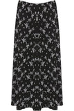 Plus Size Floral Print Midi Skirt For Women  - Dropwear
