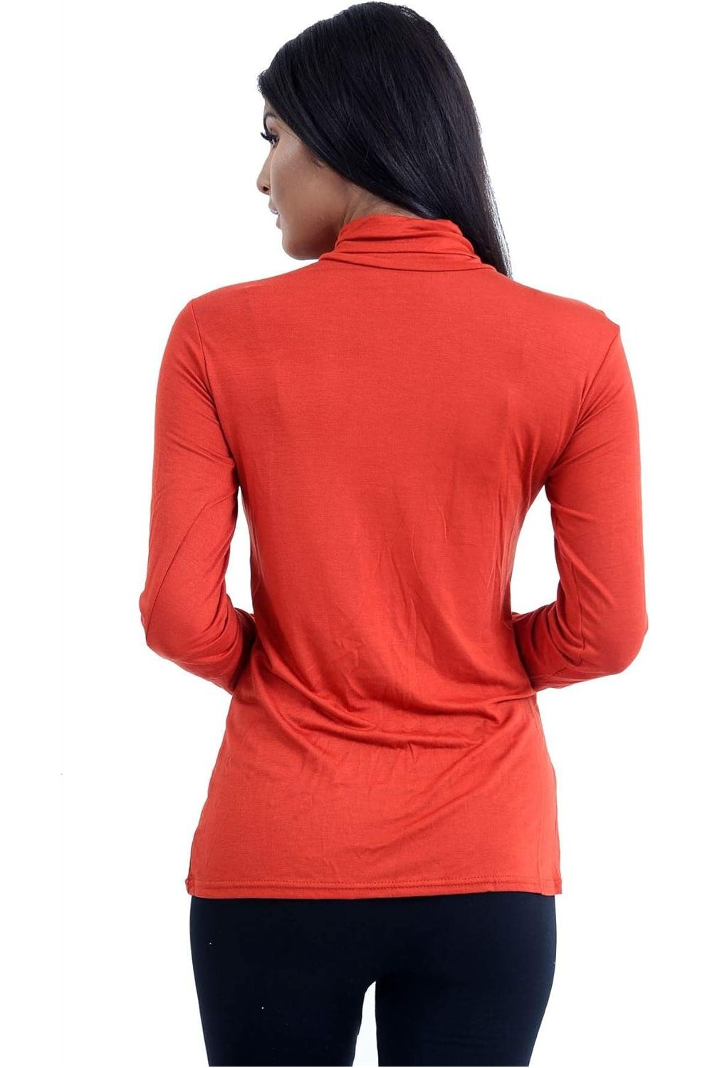 Teal Plus Size Turtle Neck Long Sleeve Top For Women 24-26 - Dropwear