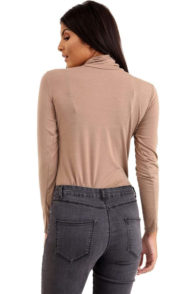 Teal Turtle Neck Long Sleeve Top For Women 8-10 - Dropwear