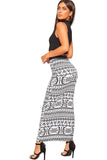 Red Tartan High Waist Stretch Long Maxi Skirt For Women 12-14 - Dropwear