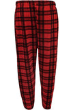 Red Tartan Plus Size Tartan Check Print Ladies Long Trousers For Women 14 - Dropwear