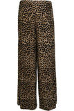 Leopard Print Palazzo Trouser For Women  - Dropwear
