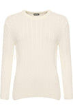 Yellow Plus Size Cable Knit Top Jumper Sweater For Women 20-22 - Dropwear