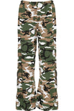 Camouflage Plus Size Camouflage Print Palazzo Trouser For Women 16-18 - Dropwear