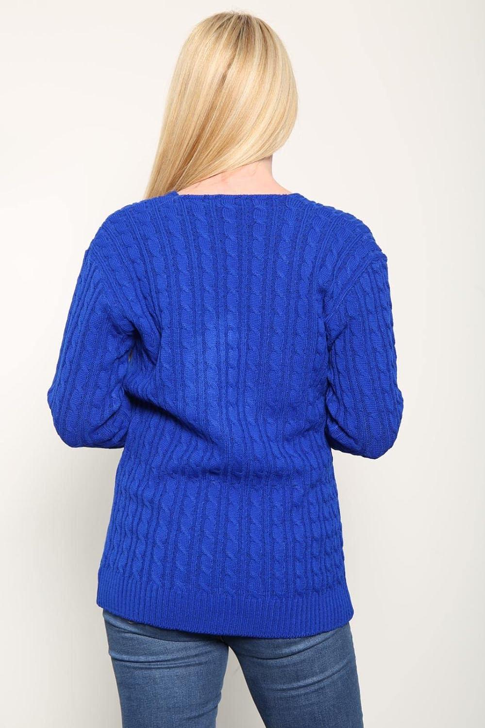 Mustard Plus Size Cable Knitted Sweater Top For Women 20-22 - Dropwear