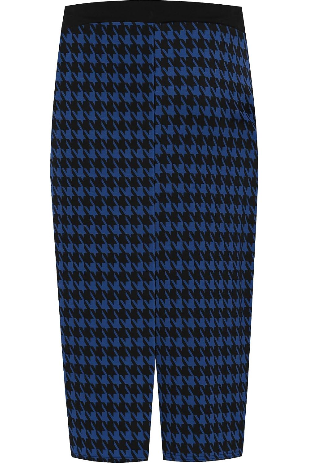 Plus Size Midi Skirt Dogtooth For Women  - Dropwear