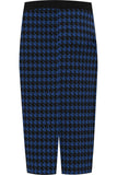 Plus Size Midi Skirt Dogtooth For Women  - Dropwear
