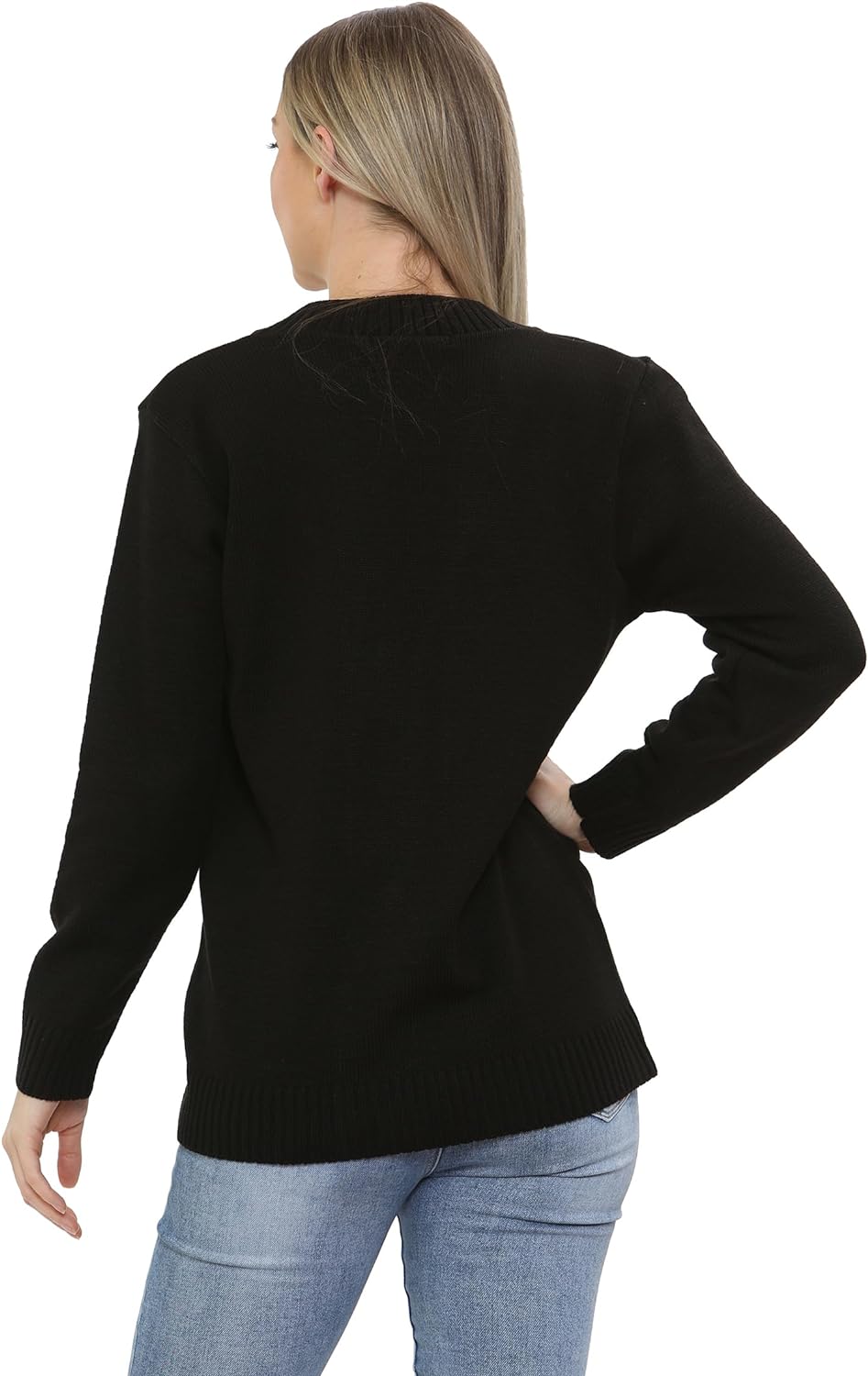 Pink Women Knitted Plain Cardigan For Women 16-18 - Dropwear