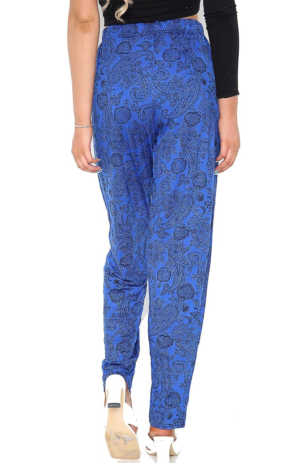 Paisley Stone Paisley Print Full Length Trouser For Women 16 - Dropwear
