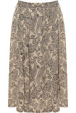 Paisley Stone Paisley Stone Print Midi Skirt For Women 8-10 - Dropwear