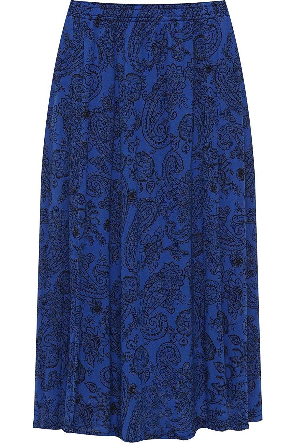 Paisley Royal Paisley Royal Print Midi Skirt For Women 12-14 - Dropwear