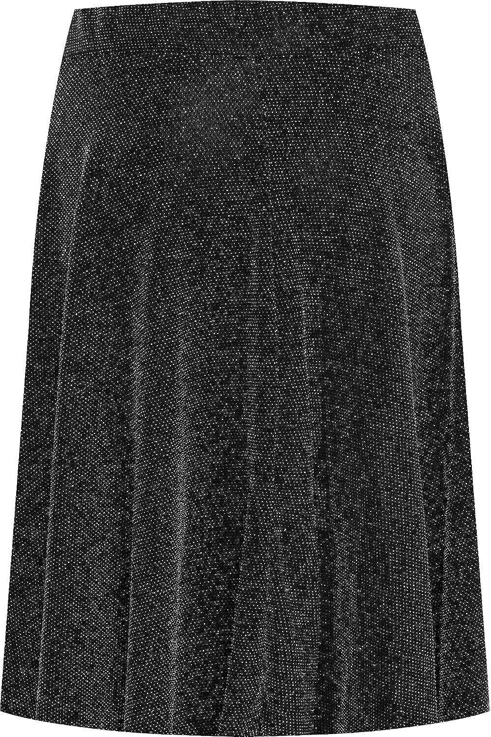 Gold Lurex Glitter Sparkle Flared Swing Skirt For Women 20 - Dropwear