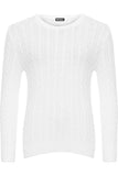 Cable Knit Top Jumper Sweater For Women  - Dropwear