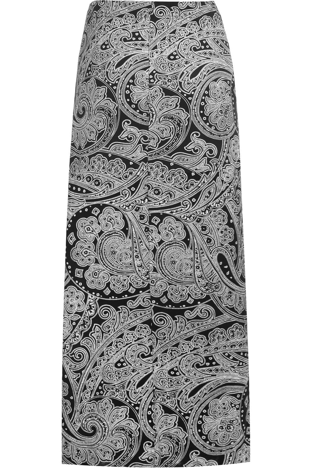 Big Paisley Plus Size Paisley Print Maxi Skirt For Women 16 - Dropwear