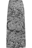 Big Paisley Plus Size Paisley Print Maxi Skirt For Women 16 - Dropwear