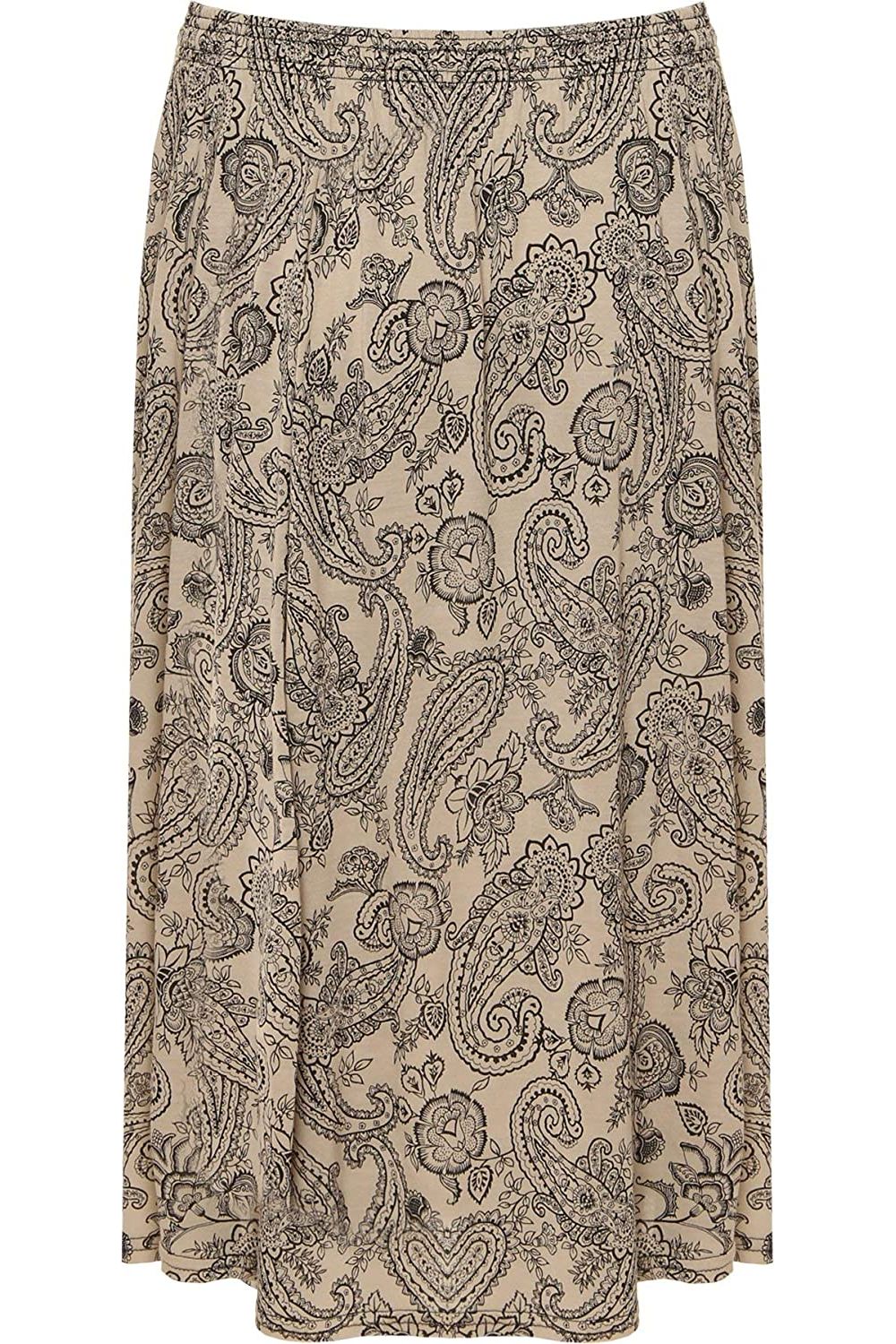 Paisley Stone Paisley Stone Print Midi Skirt For Women 12-14 - Dropwear