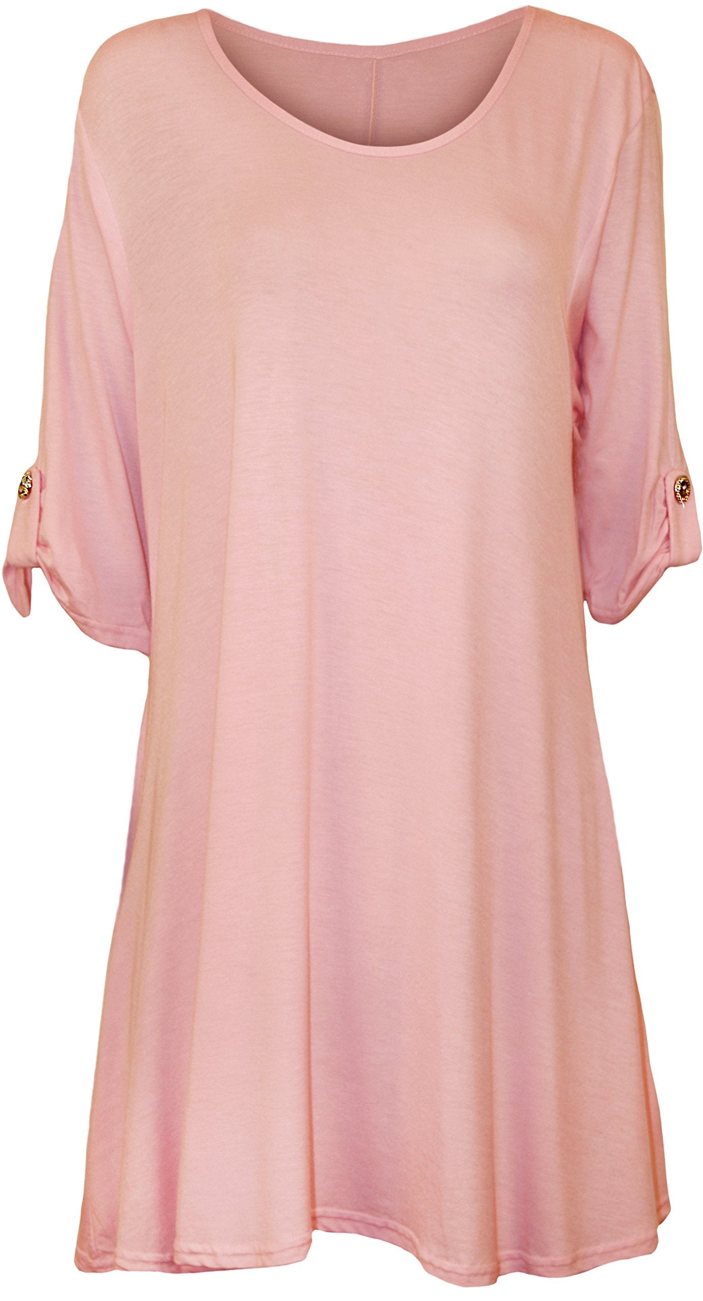 Teal Womens Scoop Neck Flared Ladies Plain Tops For Women 26-28 - Dropwear