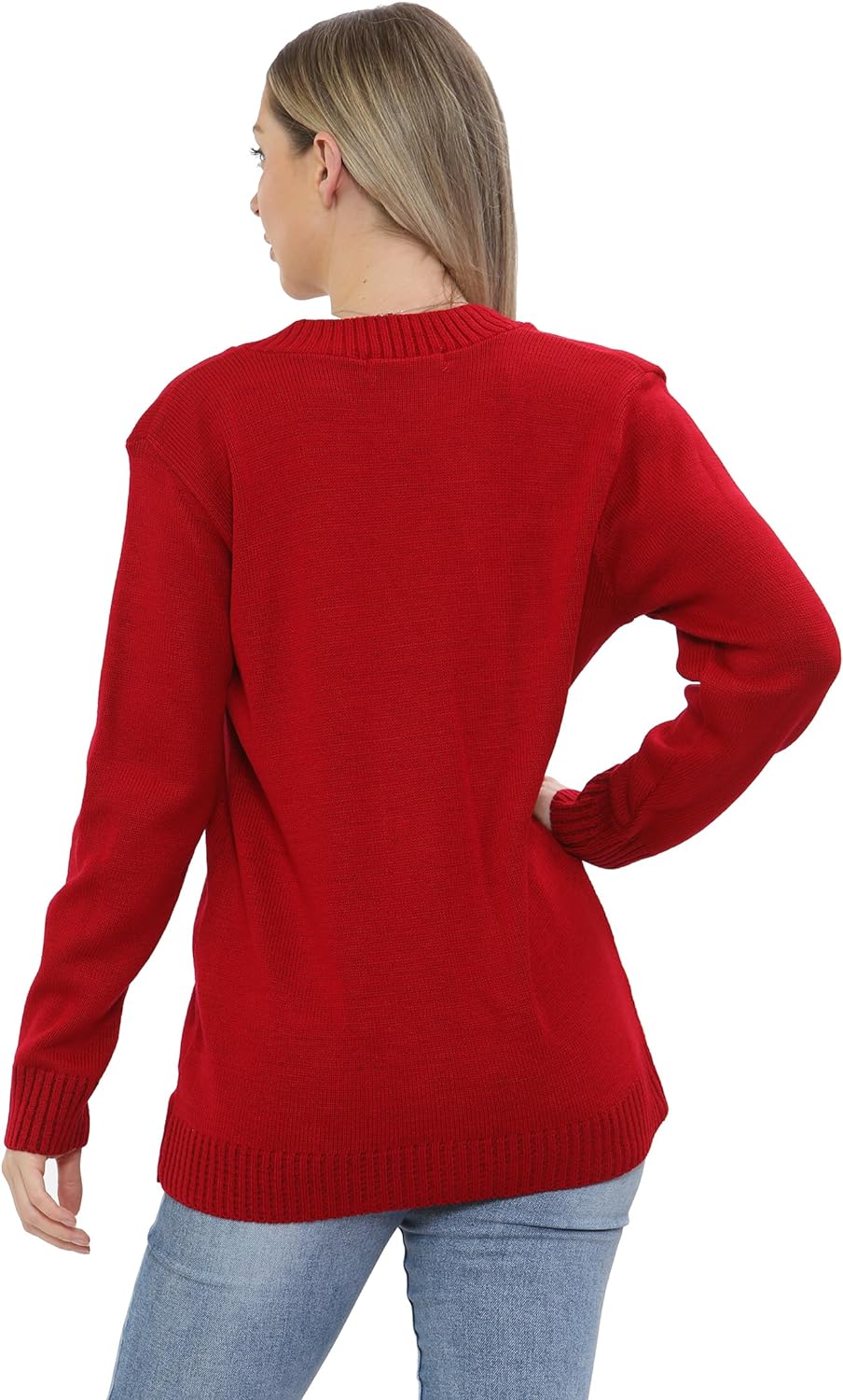 Sky Blue Women Knitted Plain Cardigan For Women 8-10 - Dropwear