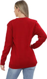 Sky Blue Women Knitted Plain Cardigan For Women 8-10 - Dropwear