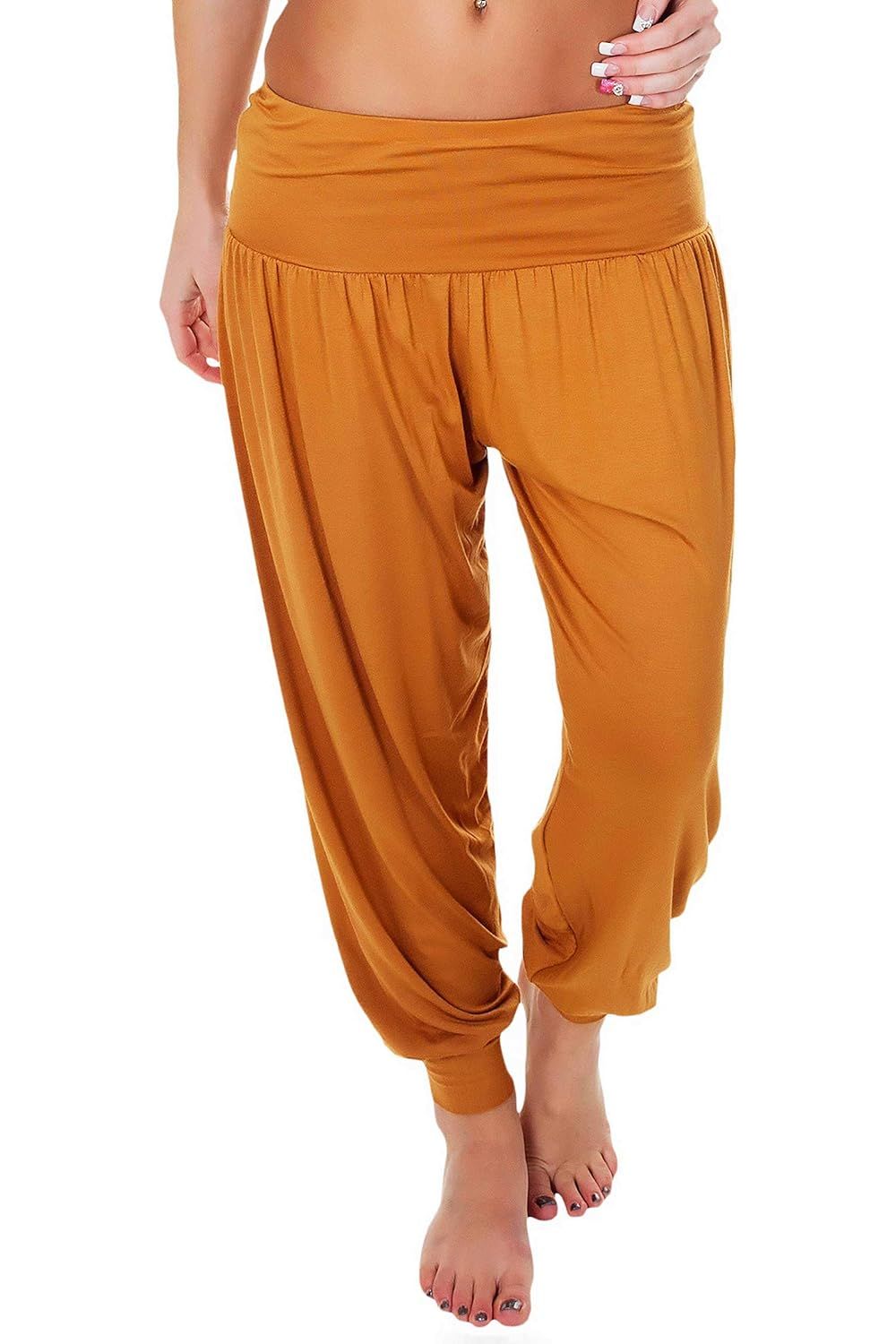 Royal Blue Plus Size Harem Trousers Full Length For Women 16-18 - Dropwear
