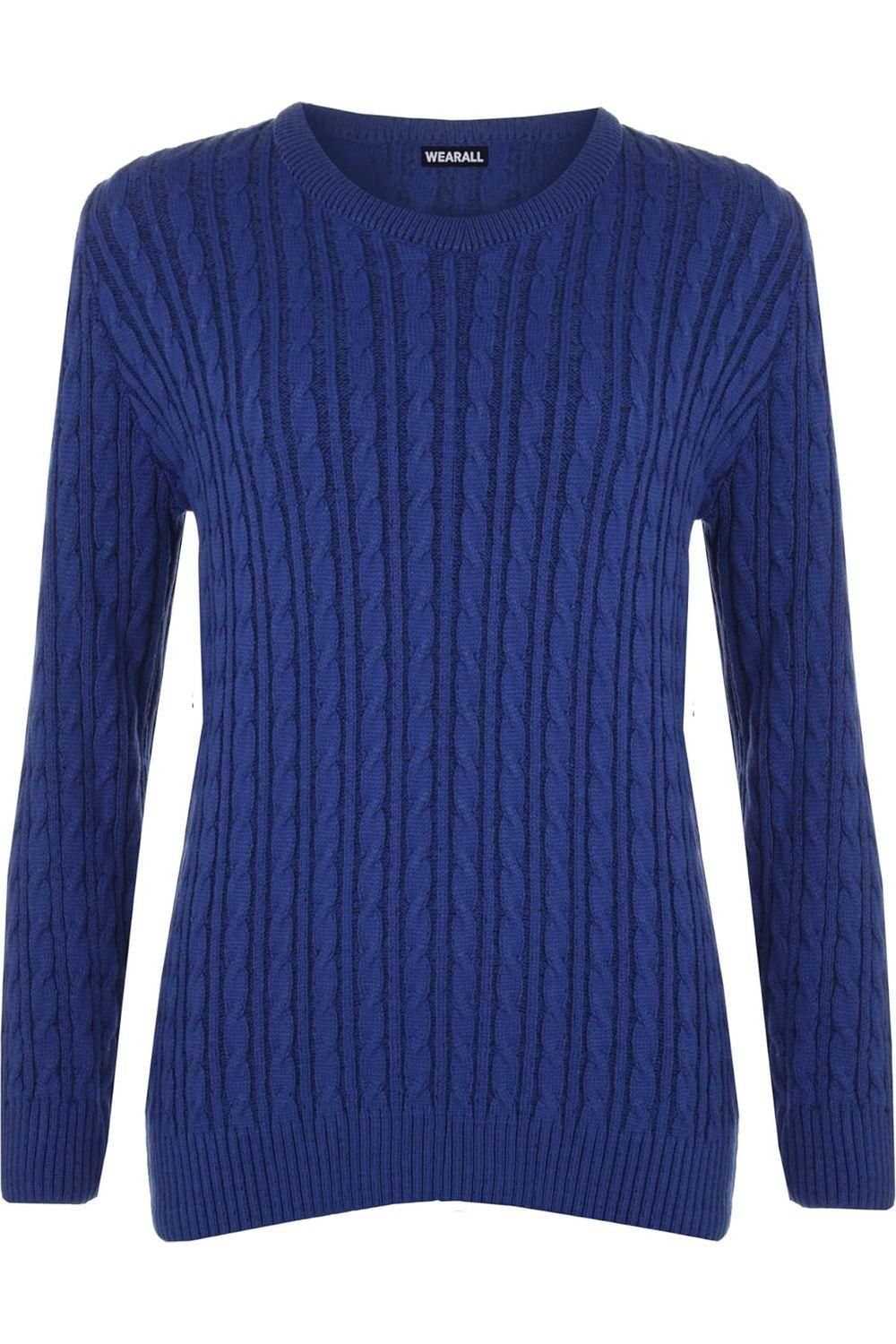 Cable Knit Top Jumper Sweater For Women  - Dropwear