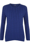 Cable Knit Top Jumper Sweater For Women  - Dropwear