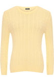 Plus Size Cable Knit Top Jumper Sweater For Women  - Dropwear