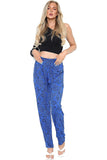 Paisley Wine Paisley Print Full Length Trouser For Women 22-24 - Dropwear