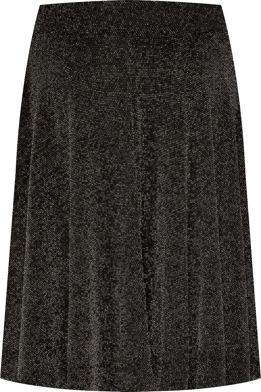 Blue Lurex Glitter Sparkle Flared Swing Skirt For Women 20 - Dropwear
