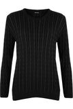 Cable Knit Top Jumper Sweater For Women  - Dropwear
