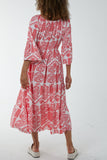 Jade Gypsy Barot Baroque Button Dress For Women ONE SIZE - Dropwear