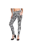 Zebra Print Plus Size Zebra Print Leggings For Women 20-22 - Dropwear