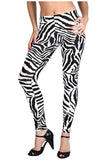 Zebra Print Zebra Print Leggings For Women 12-14 - Dropwear