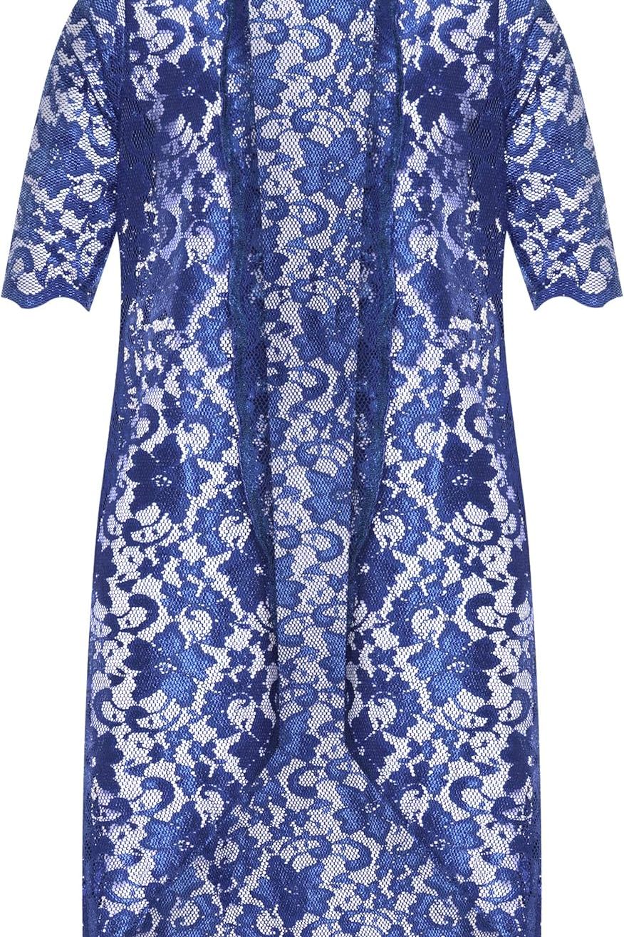 Mocha Floral Lace Open Long Cardigan For Women 16 - Dropwear