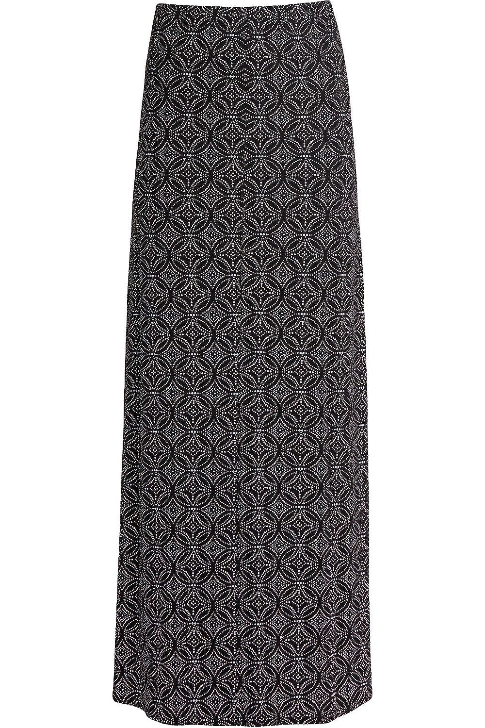 Circle Pirnt Plus Size Circle Print Maxi Skirt For Women 16 - Dropwear